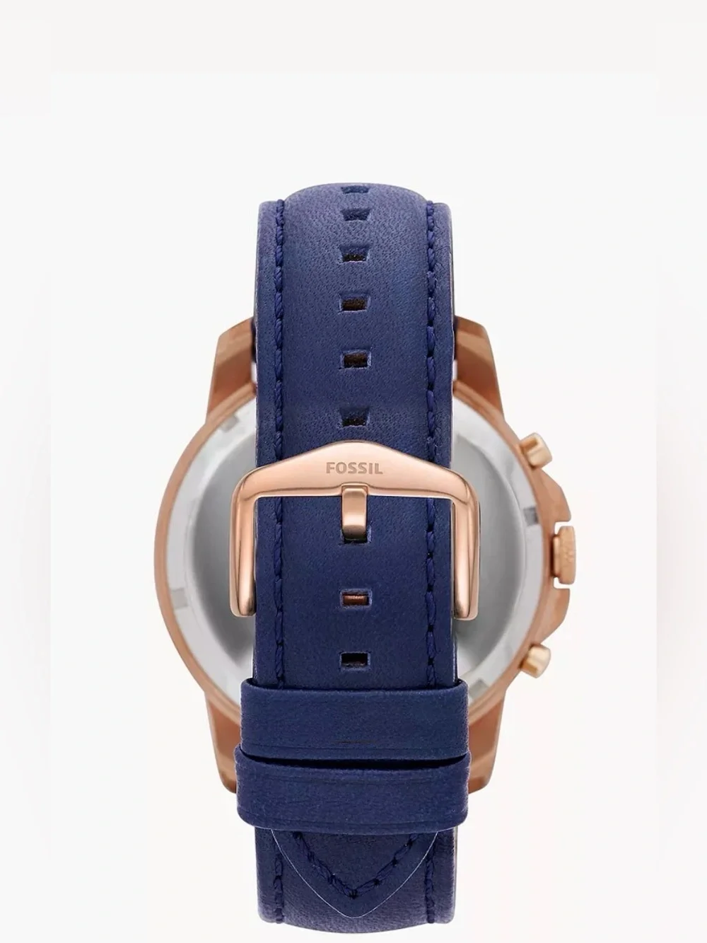 Grant Chronograph Navy Leather Watch